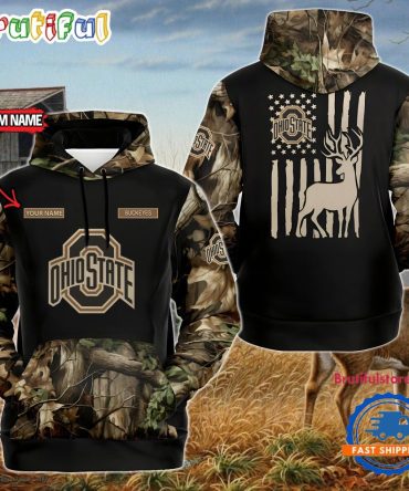 Ncaa Ohio State Buckeyes Sporty Camo Hunting Style Hoodie, Sweatshirt, Tshirt