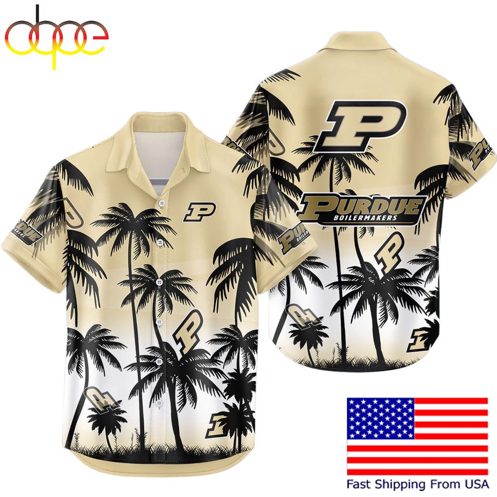 Ncaa Purdue Boilermakers Coconut Forest Tropical Style Hawaiian Shirt For Fans