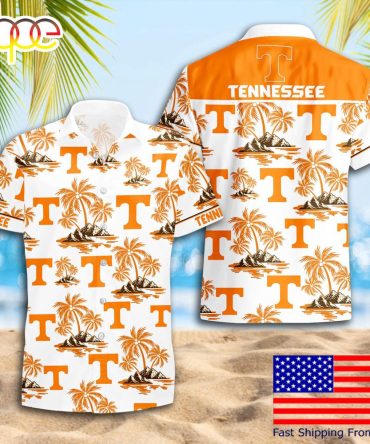 Ncaa Tennessee Volunteers Summer Coconut Tree Logo Pattern Hawaiian Shirts