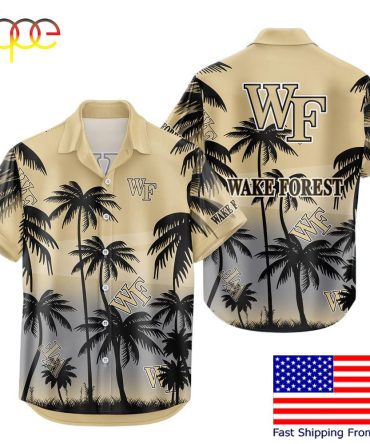 Ncaa Wake Forest Demon Coconut Forest Tropical Style Hawaiian Shirt For Fans