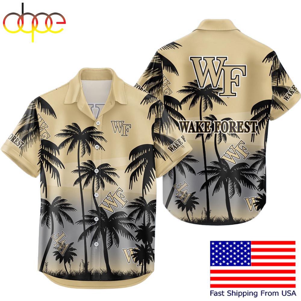 Ncaa Wake Forest Demon Coconut Forest Tropical Style Hawaiian Shirt For Fans