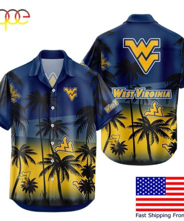 Ncaa West Virginia Mountaineers Coconut Forest Tropical Style Hawaiian Shirt  For Fans