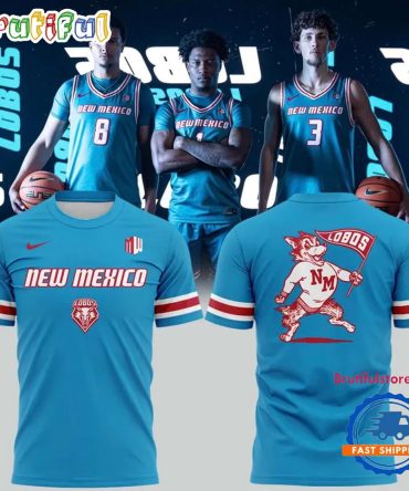 New Mexico Lobos Basketball Turquoise Uniform 2026 Limited Edition T Shirt