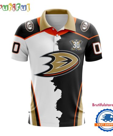 Nhl Anaheim Ducks Personalize Home Mix Away Kits Polo Shirts