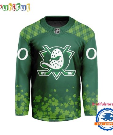 Nhl Anaheim Ducks St.patrick's Day Hockey Jersey, Nhl Patricks Day Jersey
