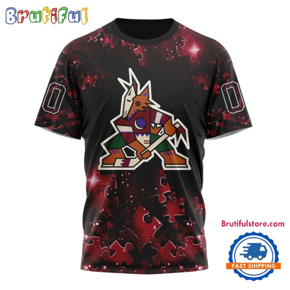Nhl Arizona Coyotes Autism Awareness Hockey Tshirt, Sweatshirt, Hoodie