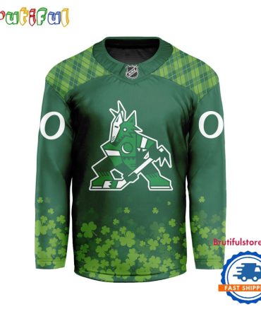 Nhl Arizona Coyotes St.patrick's Day Hockey Jersey, Nhl Patricks Day Jersey