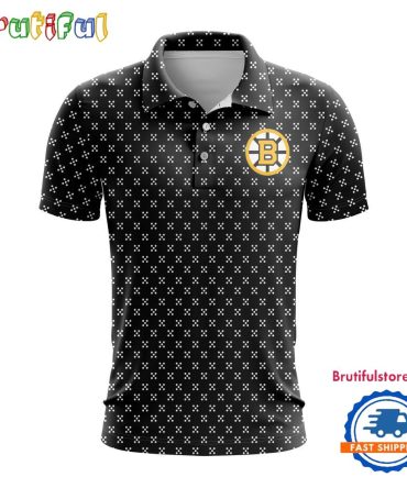 Nhl Boston Bruins Hockey Team Polo Shirt