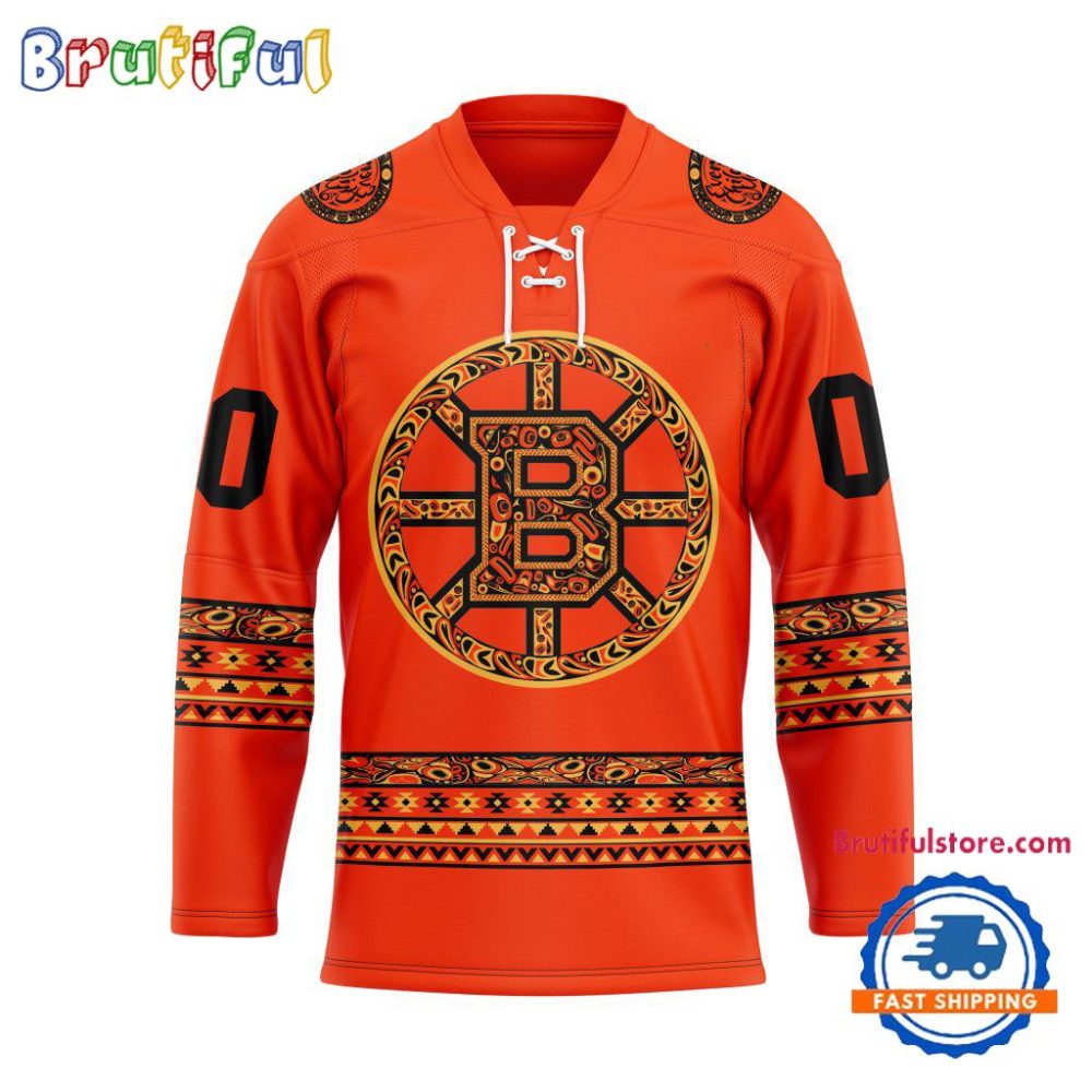Nhl Boston Bruins National Day For Truth And Reconciliation Design Hockey Jersey, Sport Jersey Shirt