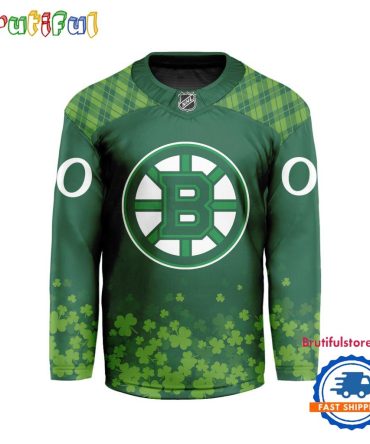 Nhl Boston Bruins St.patrick's Day Hockey Jersey, Nhl Patricks Day Jersey