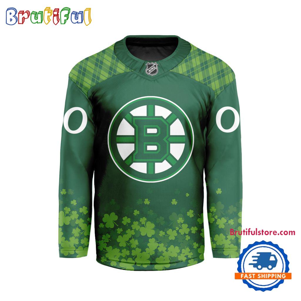 Nhl Boston Bruins St.patrick's Day Hockey Jersey, Nhl Patricks Day Jersey
