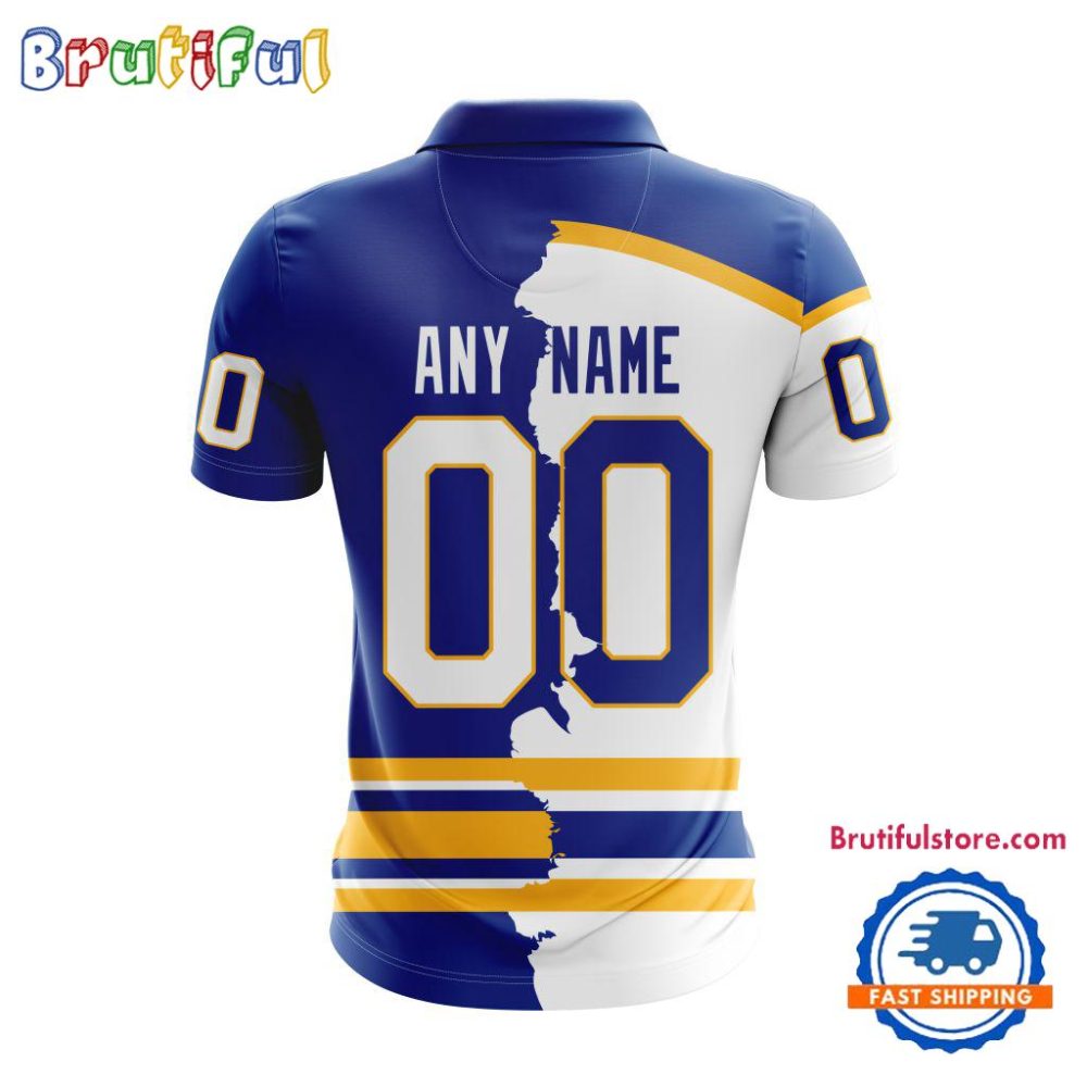 Nhl Buffalo Sabres Personalize Home Mix Away Kits Polo Shirts - Image 2