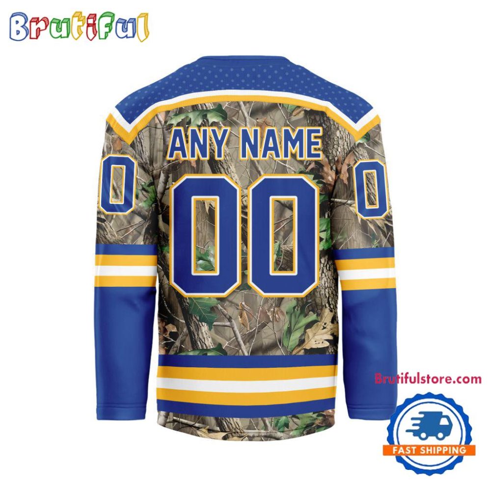 Nhl Buffalo Sabres Special Realtree Camo Hunting Hockey Jersey - Image 2