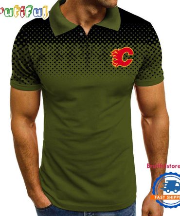 Nhl Calgary Flames Hockey Team Limited Edition Polo Shirts