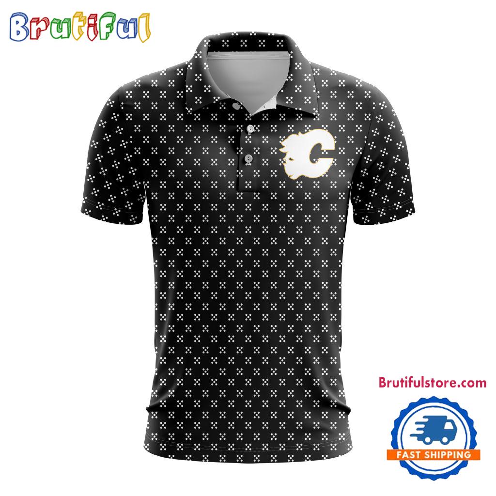 Nhl Calgary Flames Hockey Team Polo Shirt