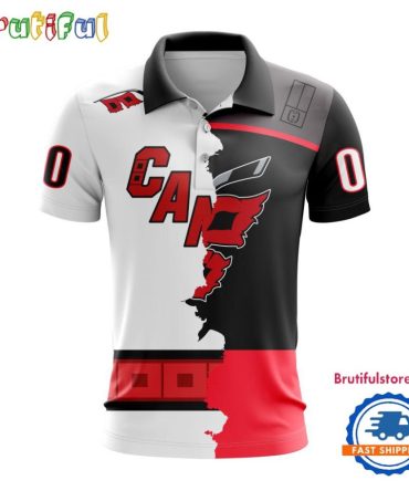 Nhl Carolina Hurricanes Personalize Home Mix Away Kits Polo Shirts