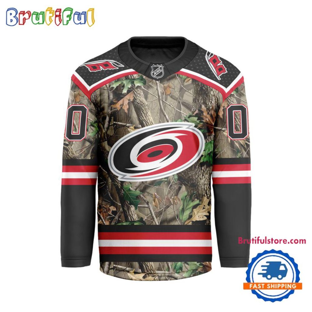 Nhl Carolina Hurricanes Special Realtree Camo Hunting Hockey Jersey