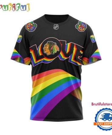 Nhl Chicago Blackhawks Lover Lgbt Pride Month Personalized T Shirt, Hoodie, Sweatshirt