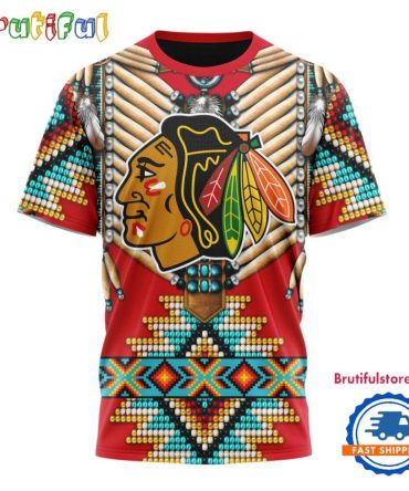 Nhl Chicago Blackhawks Special Native American Costume Hockey Team Design T Shirt, Hoodie, Sweatshirt