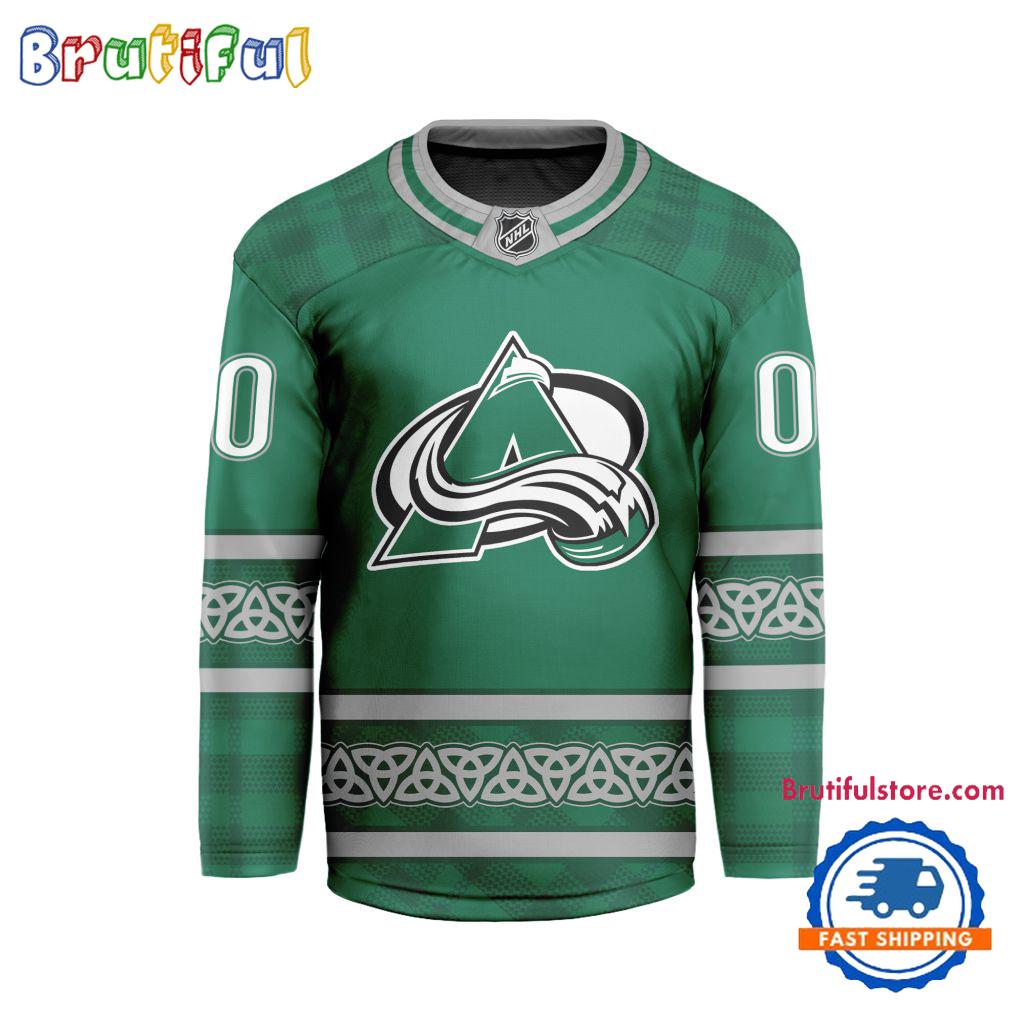 Nhl Colorado Avalanche For St.Patrick'S Day Limited New Hockey Jersey