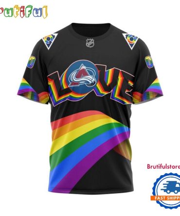 Nhl Colorado Avalanche Lover Lgbt Pride Month Personalized T Shirt, Hoodie, Sweatshirt