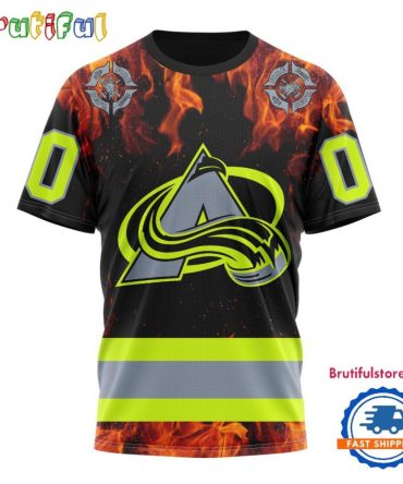 Nhl Colorado Avalanche Special Honoring Firefighters Design T Shirt, Hoodie, Sweatshirt