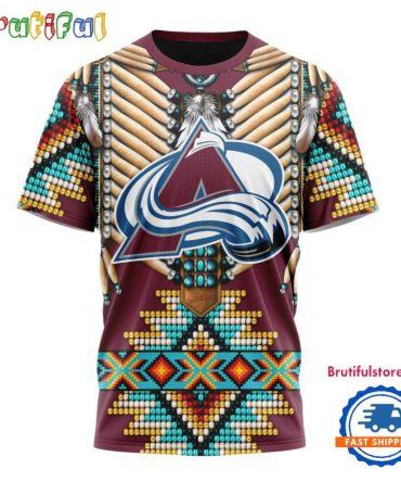 Nhl Colorado Avalanche Special Native American Costume Hockey Team Design T Shirt, Hoodie, Sweatshirt