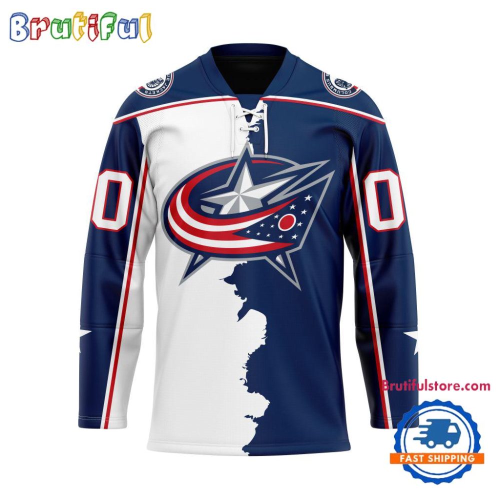 Nhl Columbus Blue Jackets Home Mix Away Hockey Jersey