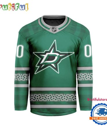 Nhl Dallas Stars For St.Patrick'S Day Limited New Hockey Jersey