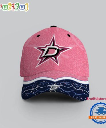 Nhl Dallas Stars Hockey Fights Against Cancer Design Cap