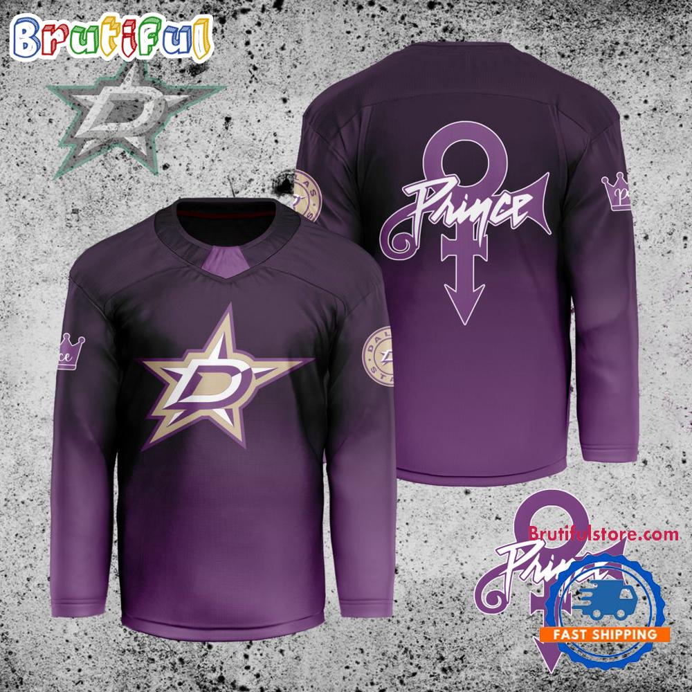 Nhl Dallas Stars Personalized Prince Night Hockey Jersey
