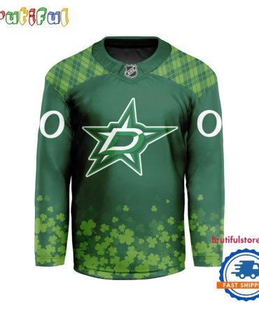 Nhl Dallas Stars St.patrick's Day Hockey Jersey, Nhl Patricks Day Jersey