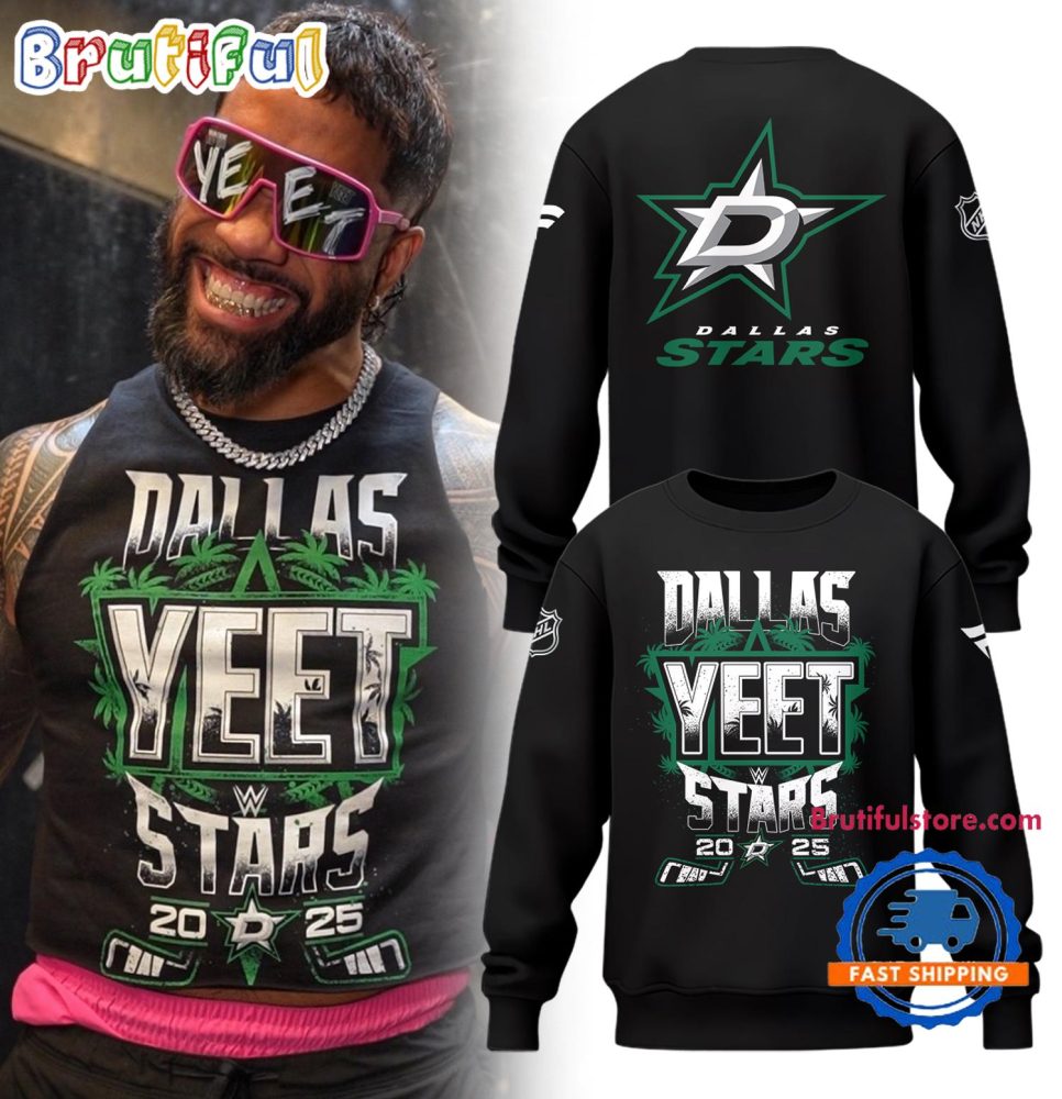Nhl Dallas Stars X Yeet Black Sweatshirt