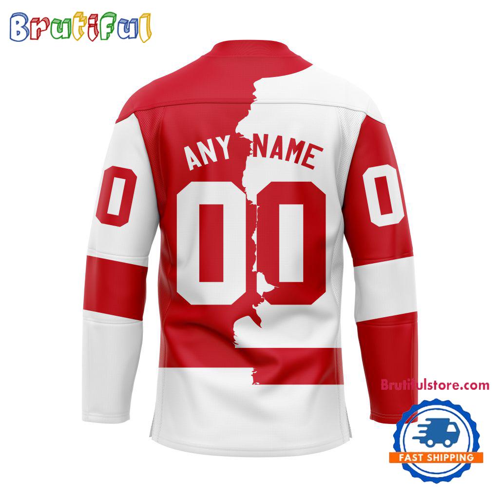Nhl Detroit Red Wings Home Mix Away Hockey Jersey - Image 2