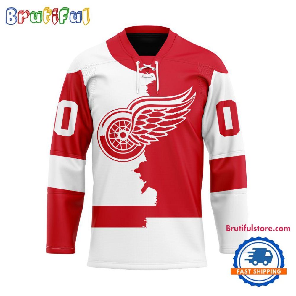 Nhl Detroit Red Wings Home Mix Away Hockey Jersey
