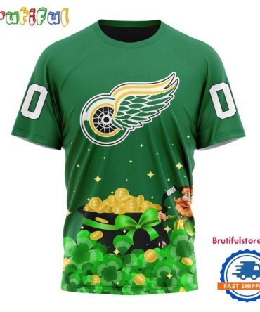 Nhl Detroit Red Wings Special Design St.Patrick'S Day T Shirt, Hoodie, Sweatshirt