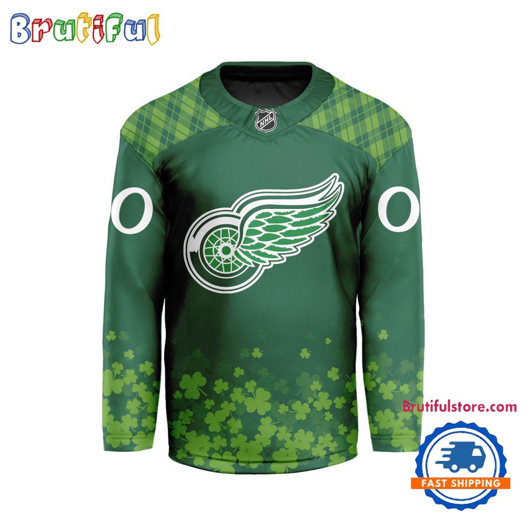 Nhl Detroit Red Wings St.patrick's Day Hockey Jersey, Nhl Patricks Day Jersey