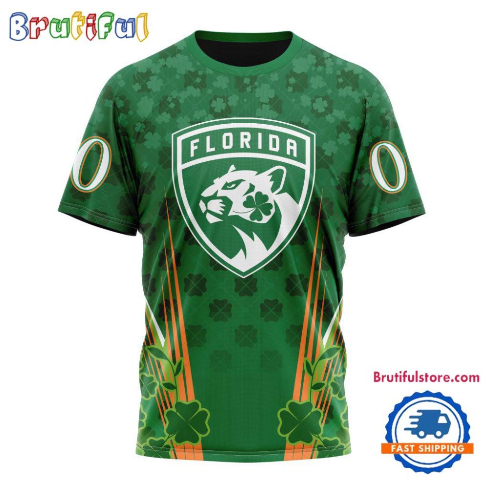 Nhl Florida Panthers Special St. Patrick'S Day All Over Print Shirts