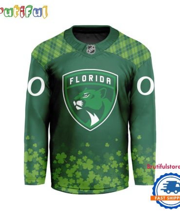 Nhl Florida Panthers St.patrick's Day Hockey Jersey, Nhl Patricks Day Jersey
