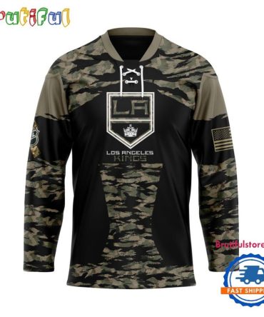 Nhl Los Angeles Kings Custom Honoring Veterans Camo Hockey Jersey