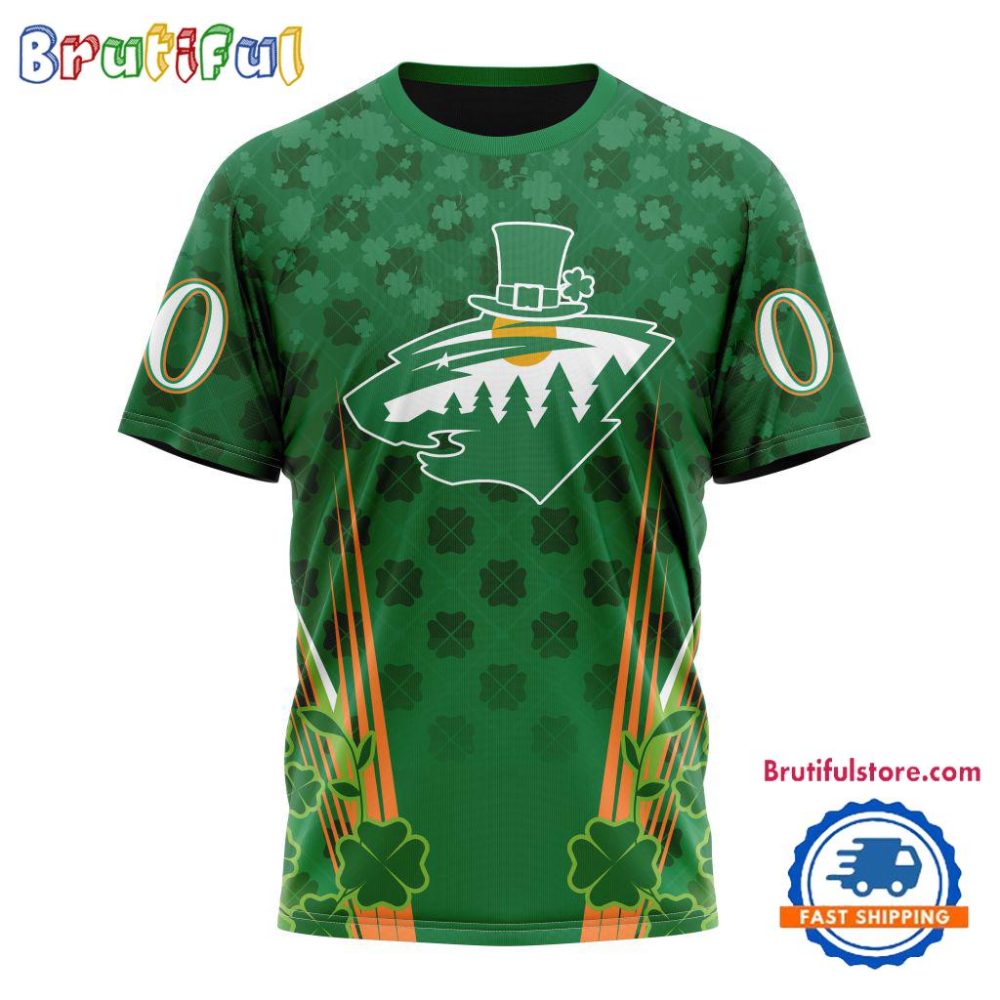 Nhl Minnesota Wild Special St. Patrick'S Day All Over Print Shirts