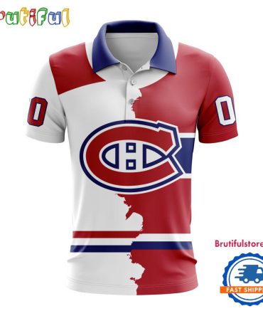 Nhl Montreal Canadiens Personalize Home Mix Away Kits Polo Shirts
