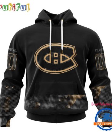Nhl Montreal Canadiens Veterans Military Appreciation Design Hoodie, Sweatshirt, Tshirt