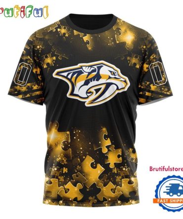 Nhl Nashville Predators Autism Awareness Hockey Tshirt, Sweatshirt, Hoodie