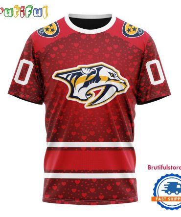 Nhl Nashville Predators Hockey Team Gift For Valentines Day Tshirt, Sweatshirt, Hoodie
