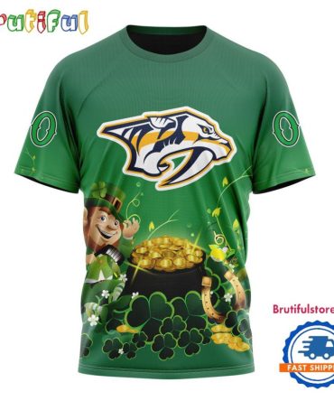 Nhl Nashville Predators Personalize St. Patrick'S Day Hockey Team T Shirt, Hoodie, Sweatshirt