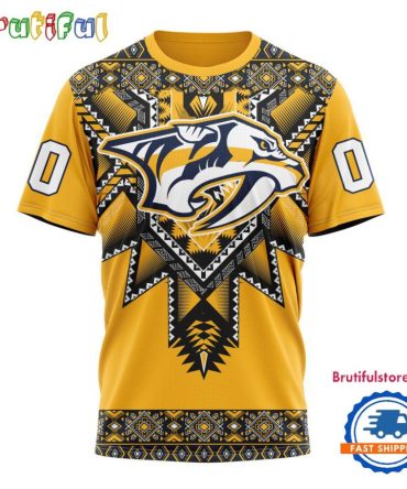Nhl Nashville Predators Special Native American Heritage Design T Shirt, Hoodie, Sweatshirt