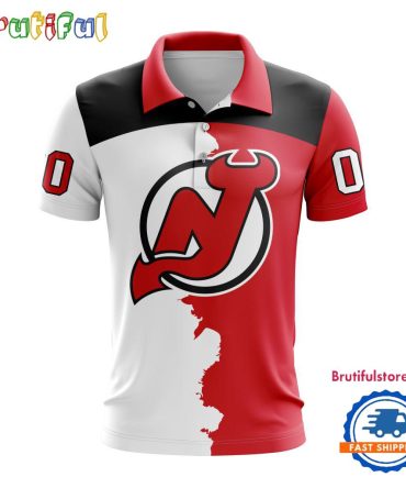 Nhl New Jersey Devils Personalize Home Mix Away Kits Polo Shirts