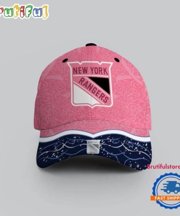 Nhl New York Rangers Hockey Fights Against Cancer Design Cap
