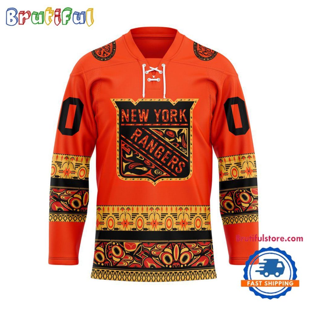 Nhl New York Rangers National Day For Truth And Reconciliation Design Hockey Jersey, Sport Jersey Shirt